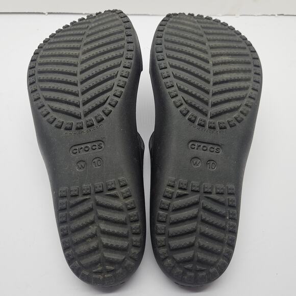 Crocs Women’s Kadee II Comfort Sandals Strappy Slip On Black Sz 10 - Picture 7 of 7